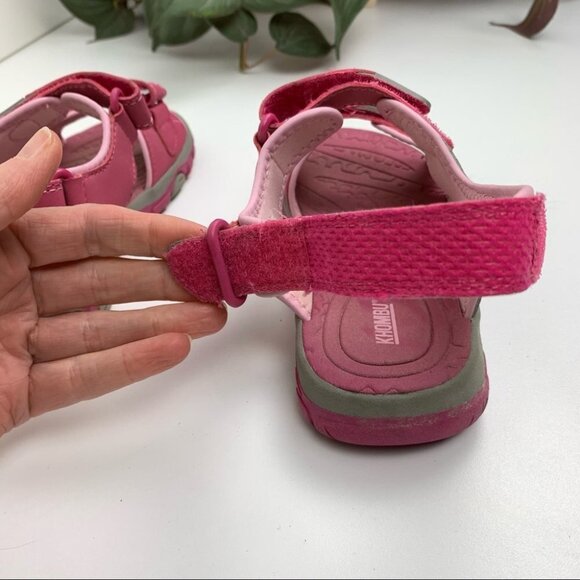 KHOMBU  Pink Hook & Loop Sandals - Picture 6 of 10